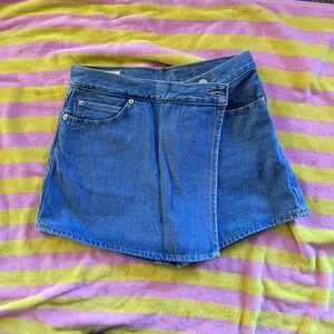 Levi's Blue Asymmetrical Denim Skirt NWOT